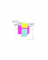 STENDINO SOFF/PARETE ALLUMINIO ALLUNGABILE 90/160
