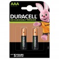 BATTERIE AAA RICARIC 2PZ DURACELL DURALOCK MINI STILO