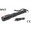 TORCIA LED ALLUMINIO 1LED C/ZOOM RICAR USB