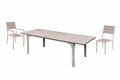 TAVOLO STINTINO ACC/POLIET MARRON 180/240X89