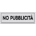 CARTELLO ADESIVO NO PUBBLICITA' 