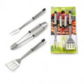 SET BARBECUE 3Pz INOX OMPAGRILL