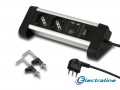 MULTIPRESA TAVOLO 2UNIV.+2USB ALLUM.-NERO  ELECTRALINE 62092