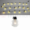 LUCE NATALE 10GLOBO MICROLED BIANCO CALDO 3mt