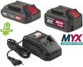 Set 2 Batterie al litio+Caricabatteria MYX  CKT 2042