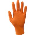 GUANTI NITRILE ARANCIO  50Pz NERI