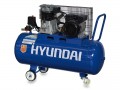 COMPRESSORE ARIA HYUNDAI 65604 100 LITRI 8 BAR 2 USCITE TRASMISSIONE A CINGHIA