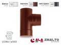 TUBI ALA SMALTO AETERNUM 12cm MARRONE  Raccordo a 