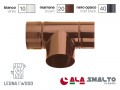 TUBI ALA SMALTO CLASSIC  12cm MARRONE Raccordo a 