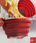 SCOLAPASTA SILICONE SALVASPAZIO ROSSO