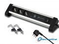 Copia di MULTIPRESA TAVOLO 3UNIV.+2USB +PD ALLUM.-NERO  ELECTRALINE 62092