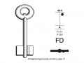 CHIAVE DOPPIA MAPPA FACED-DOMUS  OTTONE FD
