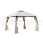 GAZEBO MARINHA FERRO 3,3X3,3X2,75H BEIGE