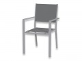  SEDIA ALLUMINIO GRIGIA C/BRACCIOLI BIACCHI 0663632  760/60
