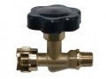 RUBINETTO DI LINEA CON MANOPOLA PER COMPRESSORI  1/4