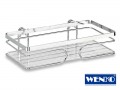 WENKO portaoggetti singolo Premium acciaio inossidabile, Acciaio inossidabile, 2